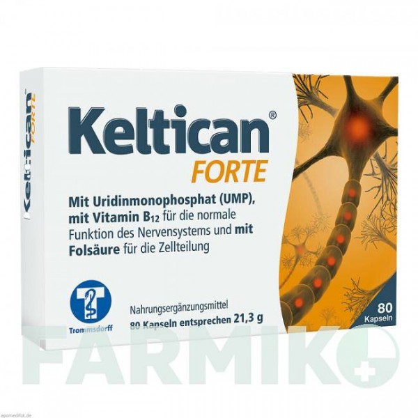 КЕЛТИКАН (KELTICAN) капсулы 80 шт - Активные вещества TROMMSDORFF