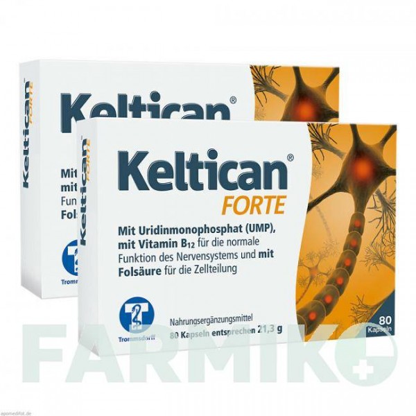 КЕЛТИКАН (KELTICAN) капсулы 2x80 шт - Активные вещества TROMMSDORFF