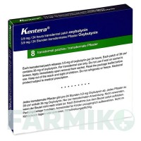 КЕНТЕРА (KENTERA) 3,9 мг/24 год пластир 8 шт - Оксибутинін RATIOPHARM