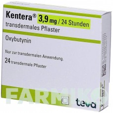 КЕНТЕРА (KENTERA) 3,9 мг/24 ч пластырь 24 шт - Оксибутинин RATIOPHARM