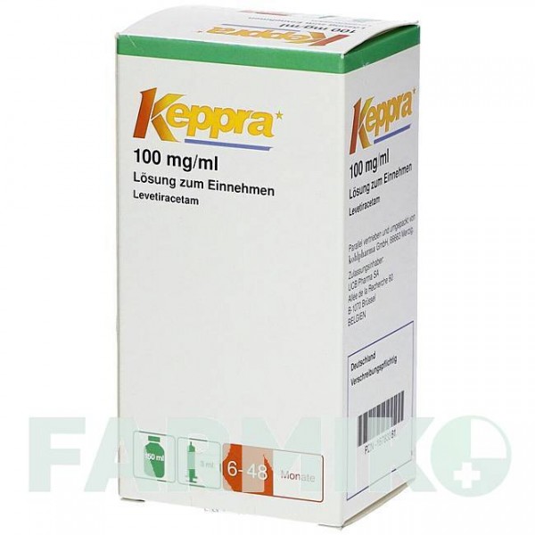 КЕППРА (KEPPRA) 100 мг/мл раствор 150 мл - Леветирацетам KOHLPHARMA