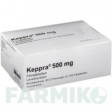 КЕППРА (KEPPRA) 500 мг таблетки 200 шт - Леветирацетам ABACUS MEDICINE