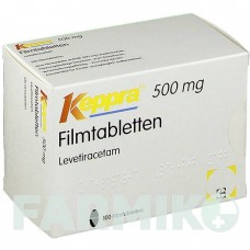 КЕППРА (KEPPRA) 500 мг таблетки 100 шт - Леветирацетам AXICORP PHARMA