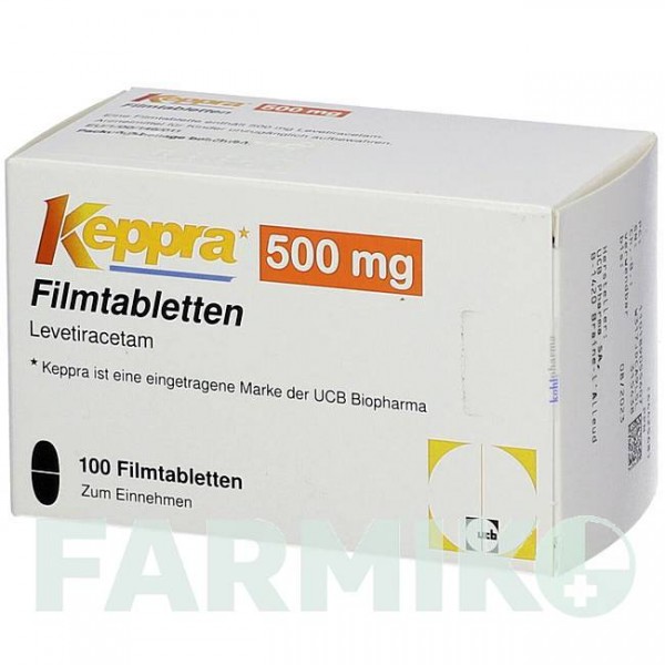 КЕППРА (KEPPRA) 500 мг таблетки 100 шт - Леветирацетам KOHLPHARMA