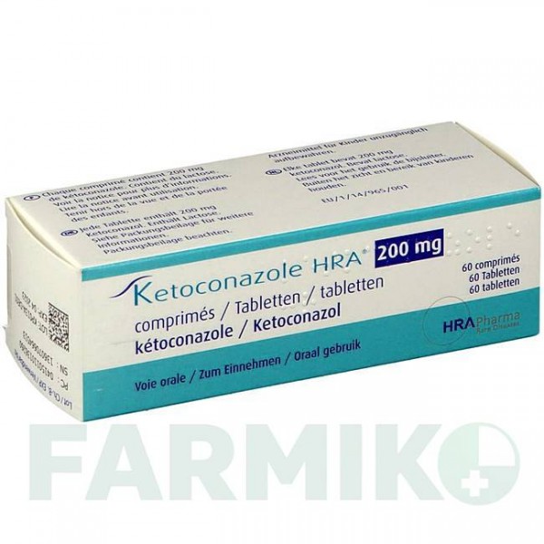 КЕТОКОНАЗОЛ (KETOCONAZOLE) 200 мг таблетки 60 шт - Кетоконазол HRA PHARMA
