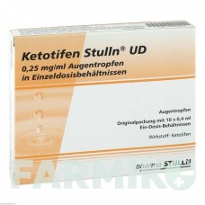 КЕТОТИФЕН (KETOTIFEN) пипетки 10x0,4 мл - Кетотифен PHARMA STULLN