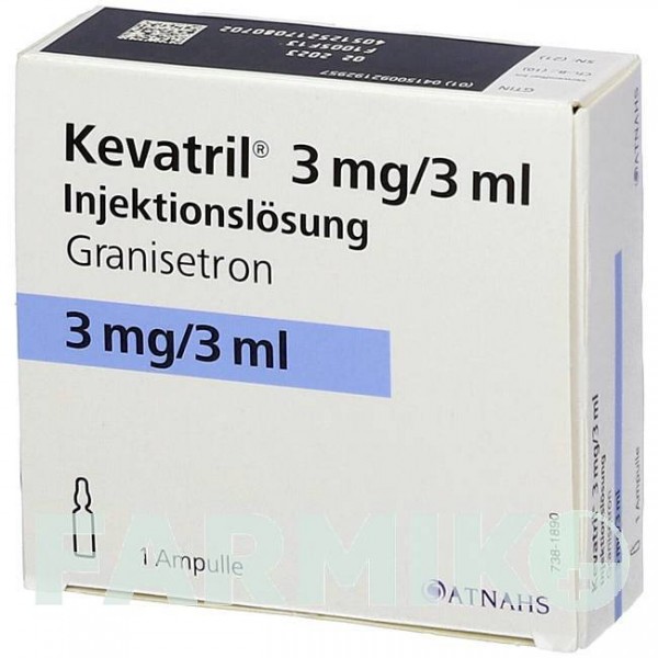 КЕВАТРИЛ (KEVATRIL) 3 мг/3 мл раствор 1 шт - Гранисетрон ATNAHS PHARMA