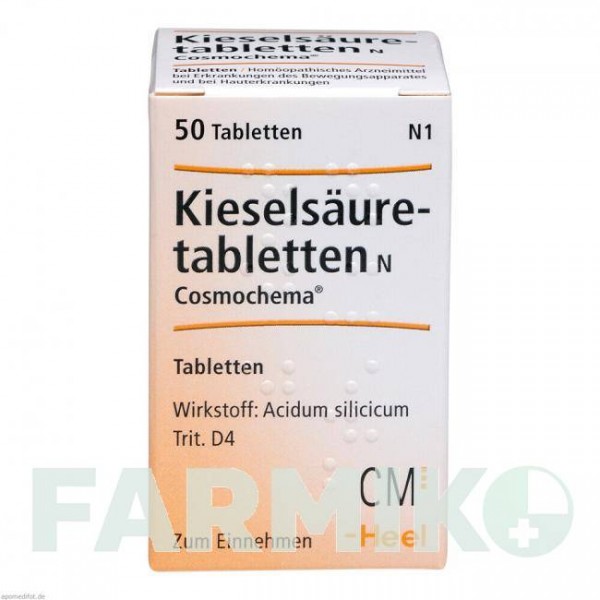КИСЕЛСАУРЕТАБЛЕТТЕН (KIESELSAURETABLETTEN) таблетки 50 шт - Гомеопатия BIOLOGISCHE HEILMITTEL HEEL