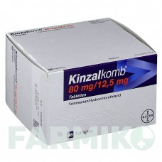 КИНЗАЛКОМБ (KINZALKOMB) 80 мг/12,5 мг таблетки 98 шт - Телмисартан, Гидрохлоротиазид BAYER
