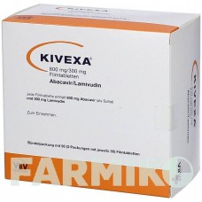 КИВЕКСА (KIVEXA) 600 мг/300 мг таблетки 3x30 шт - Ламивудин, Абакавир 1 0 1 CAREFARM