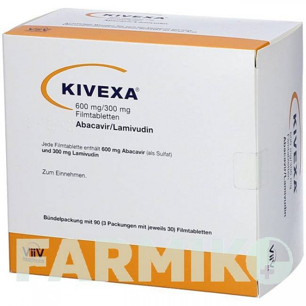 КІВЕКСА (KIVEXA) 600 мг/300 мг таблетки 30 шт - Ламівудин, Абакавір ORIFARM