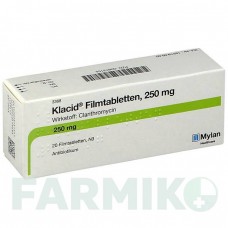 КЛАЦИД (KLACID) таблетки 20 шт - Кларитромицин VIATRIS