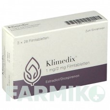 КЛІМЕДІКС (KLIMEDIX) 1 мг/2 мг таблетки 3x28 шт - Дроспіренон, Естроген GEDEON RICHTER