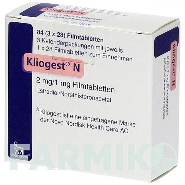 КЛІОГЕСТ (KLIOGEST) таблетки 84 шт - Норетистерон, Естроген KOHLPHARMA