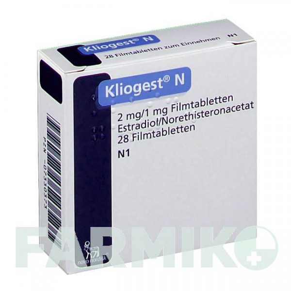 КЛИОГЕСТ (KLIOGEST) таблетки 28 шт - Норэтистерон, Эстроген NOVO NORDISK