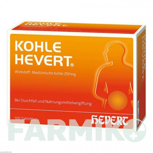 КОЛЕ (KOHLE) таблетки 100 шт - Вугілля медичне HEVERT