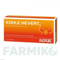 КОЛЕ (KOHLE) таблетки 20 шт - Вугілля медичне HEVERT