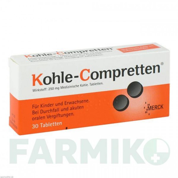 КОЛЕ (KOHLE) таблетки 30 шт - Уголь медицинский KLINGE PHARMA