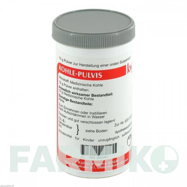 КОЛЕ (KOHLE) порошок 10 г - Уголь медицинский KOHLER PHARMA