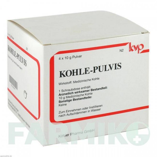 КОЛЕ (KOHLE) порошок 4x10 г - Вугілля медичне KOHLER PHARMA
