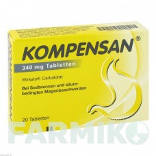 КОМПЕНСАН (KOMPENSAN) 340 мг таблетки 20 шт - Карбальдрат JOHNSON & JOHNSON