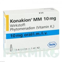 КОНАКИОН (KONAKION) 10 мг раствор 10 шт - Витамин K1 (Фитоменадион) CHEPLAPHARM