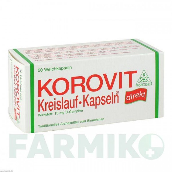 КОРОВИТ (KOROVIT) капсулы 50 шт - Камфора ROBUGEN