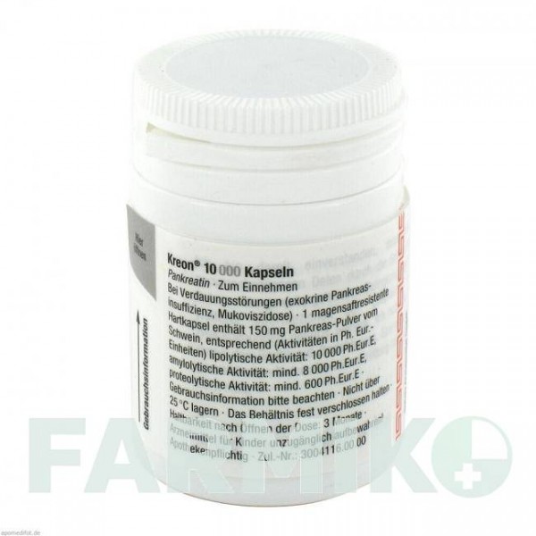 КРЕОН (KREON) 10000 капсулы 100 шт - Мультиэнзимы VIATRIS