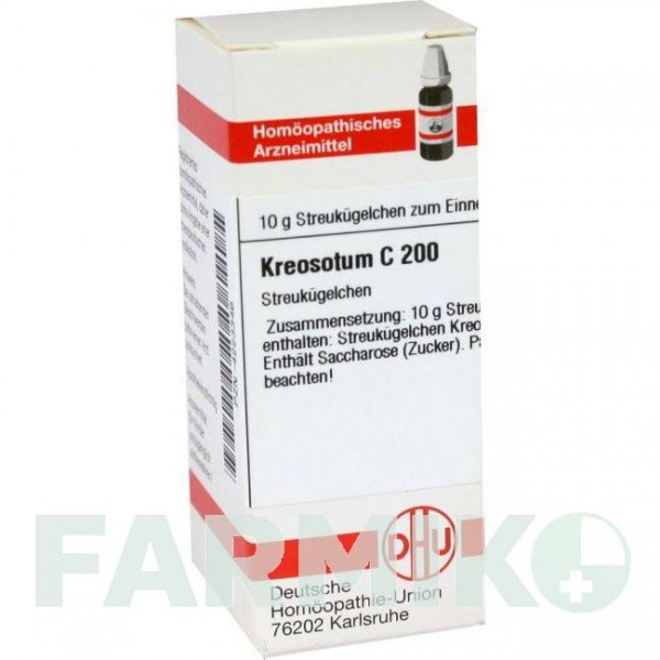 КРЕОЗОТУМ (KREOSOTUM) C 200 глобули 10 г - Гомеопатія DHU