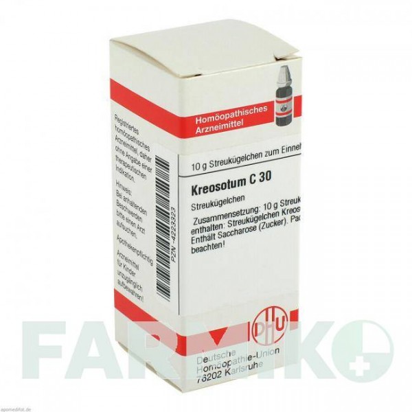 КРЕОЗОТУМ (KREOSOTUM) C 30 глобули 10 г - Гомеопатія DHU