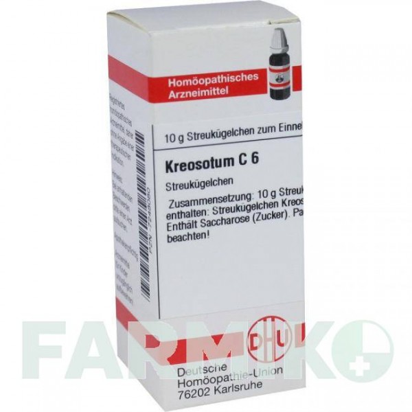 КРЕОЗОТУМ (KREOSOTUM) C 6 глобули 10 г - Гомеопатія DHU