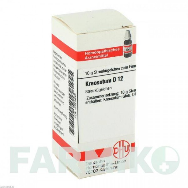 КРЕОЗОТУМ (KREOSOTUM) D 12 глобули 10 г - Гомеопатія DHU