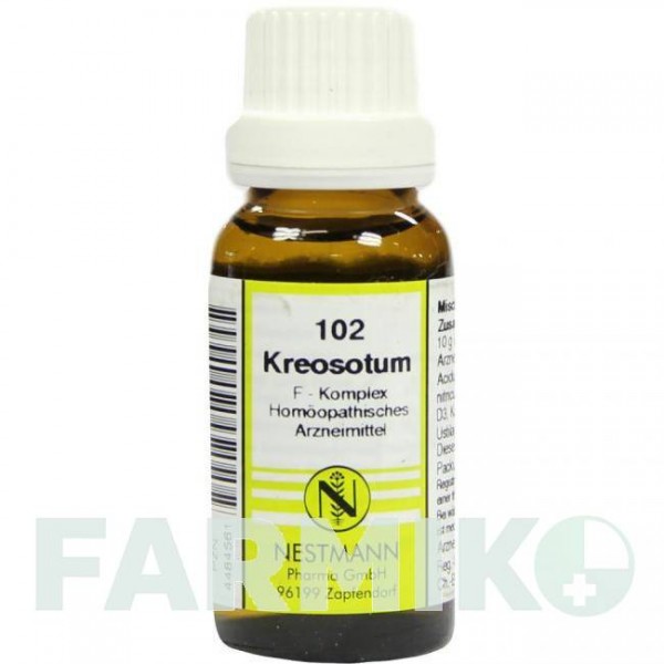 КРЕОЗОТУМ (KREOSOTUM) розчин 20 мл - Гомеопатія NESTMANN PHARMA