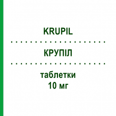 КРУПІЛ (KRUPIL) 10 мг таблетки 28 шт - Раміприл SO.SE.PHARM