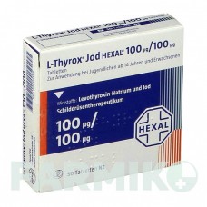 Л ТИРОКС (L THYROX) 100/100 таблетки 50 шт - Левотироксин, Йодид калію HEXAL