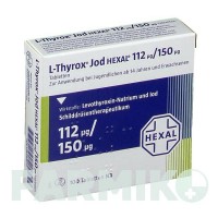 Л ТИРОКС (L THYROX) 112/150 таблетки 100 шт - Левотироксин, Йодид калію HEXAL