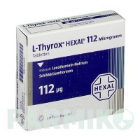 Л ТИРОКС (L THYROX) 112 мкг таблетки 50 шт - Левотироксин HEXAL