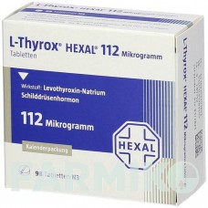 Л ТИРОКС (L THYROX) 112 мкг таблетки 98 шт - Левотироксин HEXAL