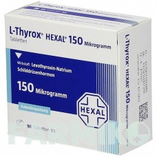 Л ТИРОКС (L THYROX) 150 мкг таблетки 98 шт - Левотироксин HEXAL