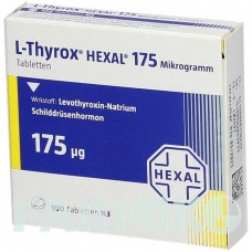 Л ТИРОКС (L THYROX) 175 мкг таблетки 100 шт - Левотироксин HEXAL
