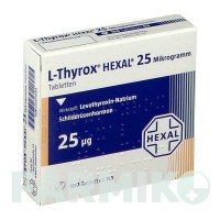 Л ТИРОКС (L THYROX) 25 мкг таблетки 100 шт - Левотироксин HEXAL