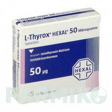 Л ТИРОКС (L THYROX) 50 мкг таблетки 50 шт - Левотироксин HEXAL