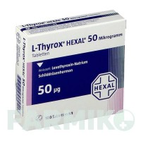 Л ТИРОКС (L THYROX) 50 мкг таблетки 100 шт - Левотироксин HEXAL