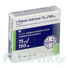 Л ТИРОКС (L THYROX) 75/150 таблетки 100 шт - Левотироксин, Йодид калия HEXAL