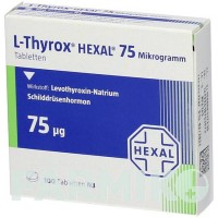 Л ТИРОКС (L THYROX) 75 мкг таблетки 100 шт - Левотироксин HEXAL