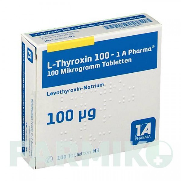 Л ТИРОКСИН (L THYROXIN) 100 таблетки 100 шт - Левотироксин 1 A PHARMA