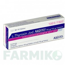 Л ТИРОКСИН (L THYROXIN) 100 мкг/150 мкг таблетки 50 шт - Левотироксин, Йодид калію ARISTO PHARMA