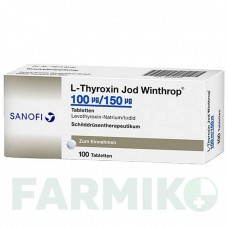 Л ТИРОКСИН (L THYROXIN) 100 мкг/150 мкг таблетки 100 шт - Левотироксин, Йодид калію SANOFI