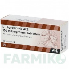 Л ТИРОКСИН (L THYROXIN) 100 мкг таблетки 50 шт - Левотироксин ABZ PHARMA