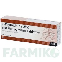 Л ТИРОКСИН (L THYROXIN) 100 мкг таблетки 100 шт - Левотироксин ABZ PHARMA